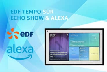 Comment afficher la couleur EDF Tempo du jour sur Echo Show grâce à une skill Alexa et un widget.