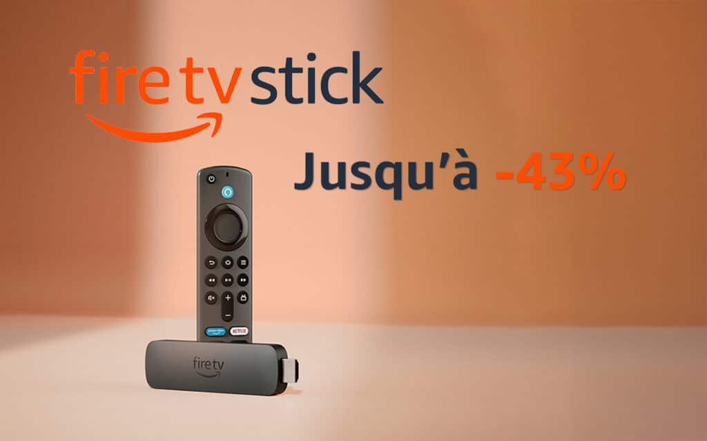 HD, 4K ou 4K Max : transformez votre télé en smart TV en un clin d’œil. Notre coup de cœur ? Le Fire TV Stick 4K Max, puissant, fluide et en promo à 52,99 € seulement.