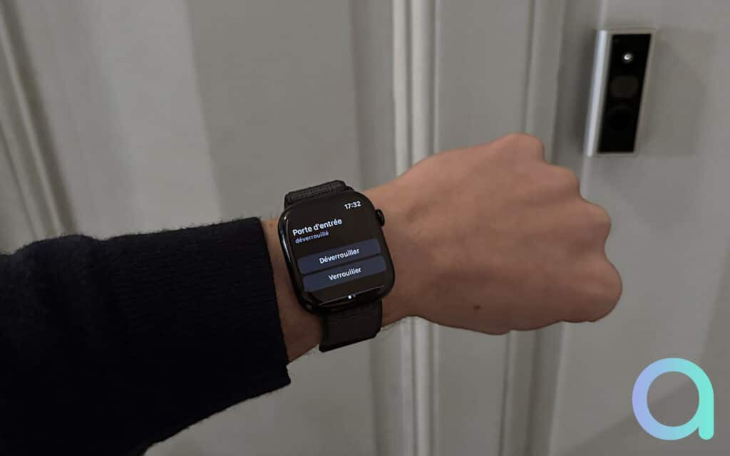 Déverrouillage d'une serrure Nuki avec une Apple Watch