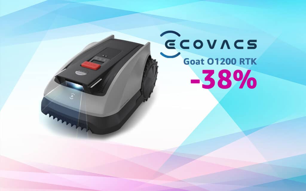 Le robot tondeuse ECOVACS Goat O1200 RTK est en grosse promo sur Amazon