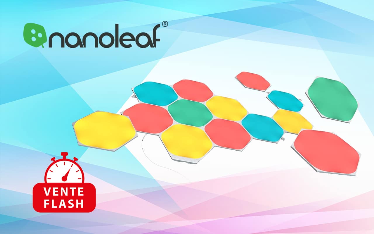 Illuminez Votre Espace avec le Nanoleaf Shapes Hexagone : 20% de Réduction!