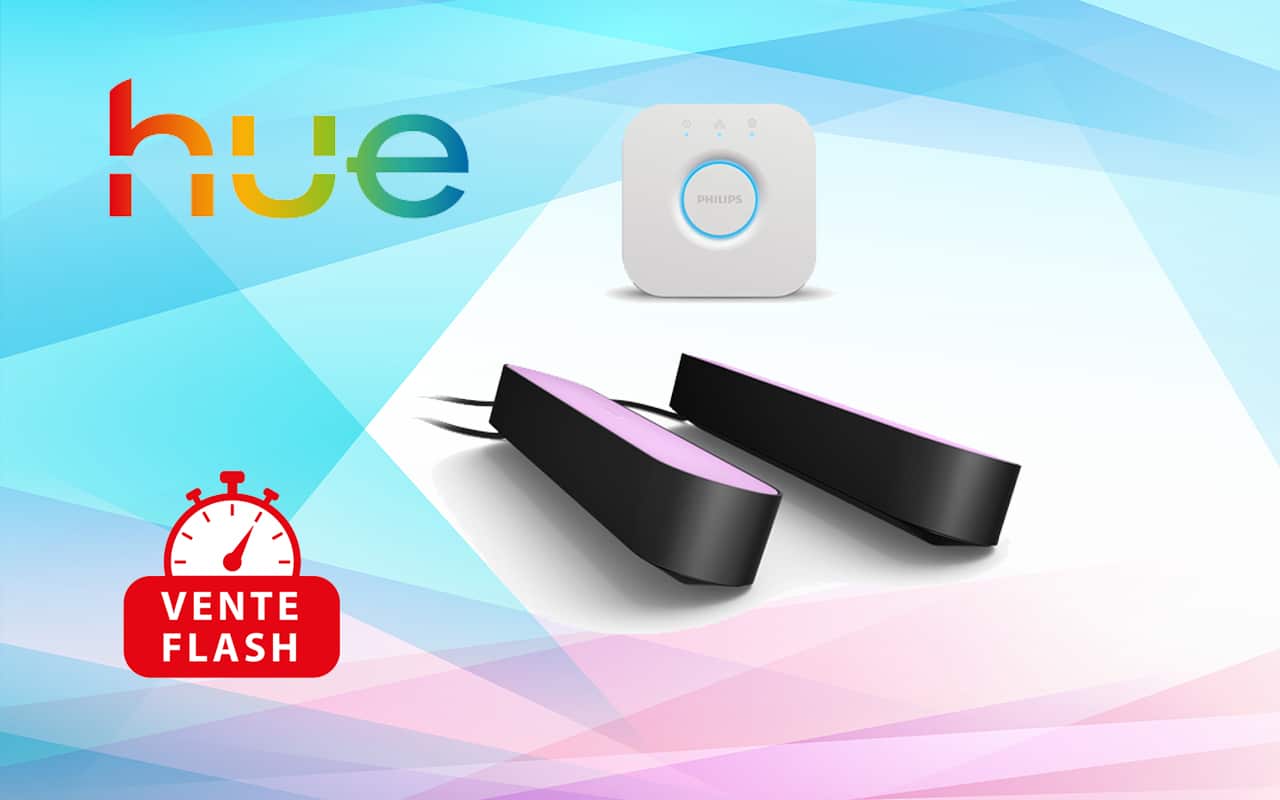 Economisez 32 % sur le pack Philips Hue Play, disponible à 122.99€. Offrez-vous une ambiance lumineuse moderne.