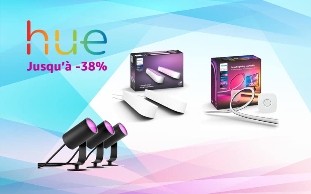Donnez des couleurs à votre maison connectée avec 6 offres sur Philips Hue