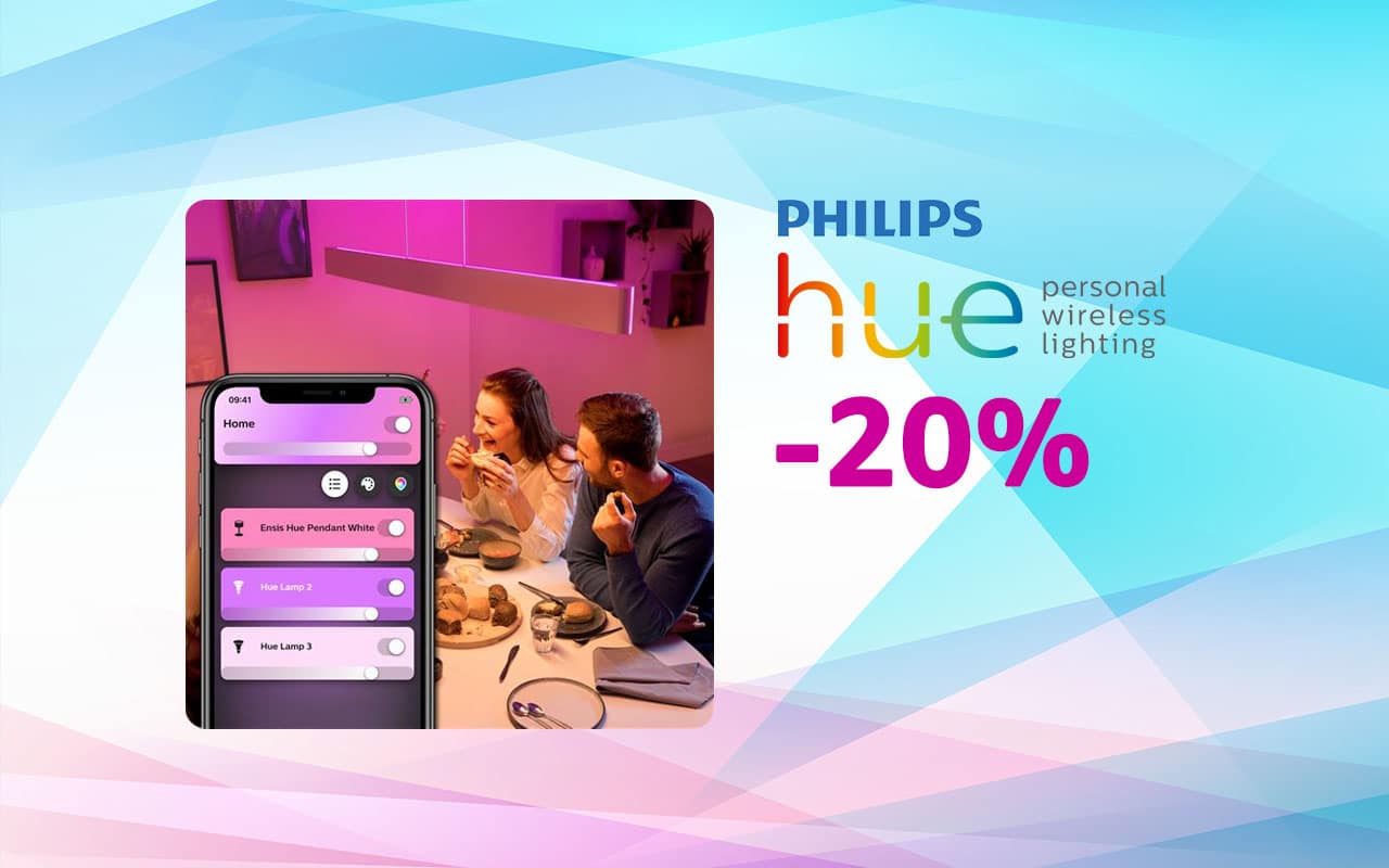 Profitez d'une remise de 95 euros sur Philips Hue Ensis