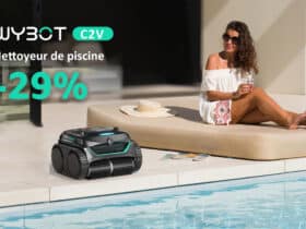 Profitez de deux offres sur les robots de piscine WYBOT C2 et C2 Vision AI avec 29% de remise sur Amazon