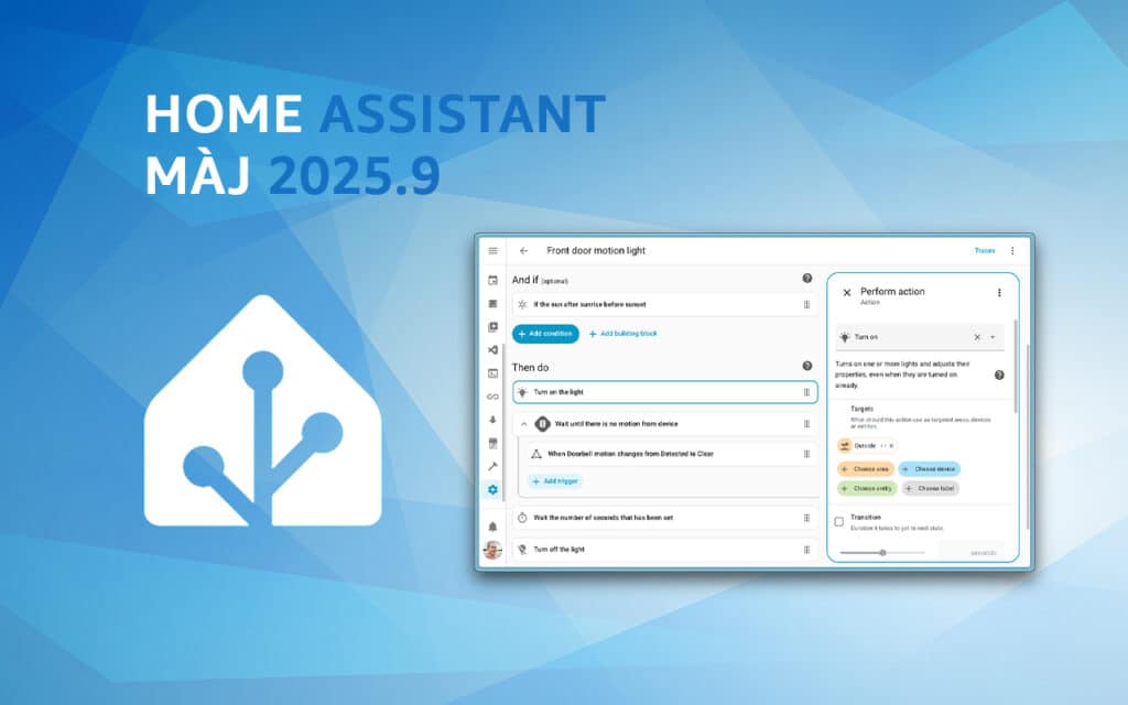 Home Assistant 2025.9 met l’accent sur l’ergonomie et la puissance