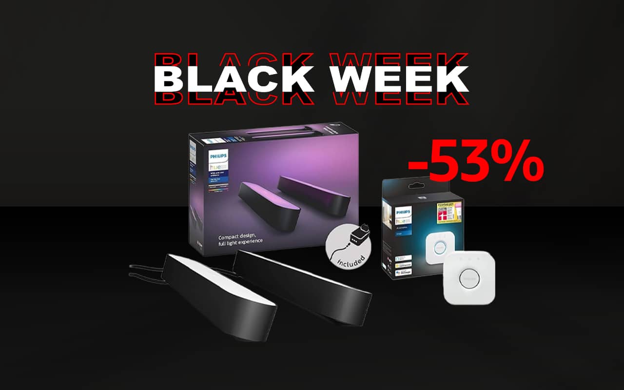 Transformez votre expérience de divertissement avec le pack de 2 barres lumineuses connectées Philips Hue Play White and Color Ambiance